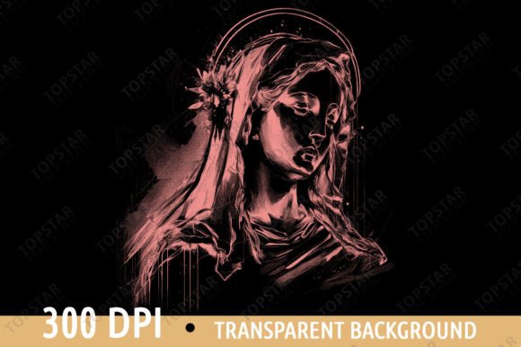 Blessed Mom Mother's Day Abstract Art Illustrations