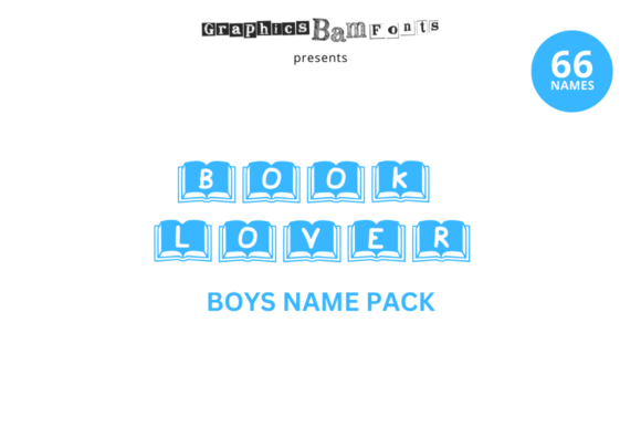 Book Lover 66 Boys Name Pack & Crafts