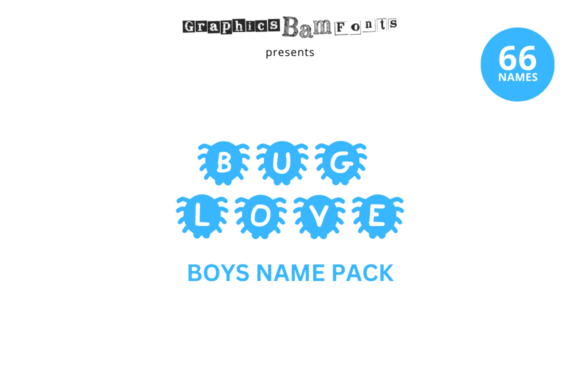Bug Lover 66 Boys Name Pack & Crafts