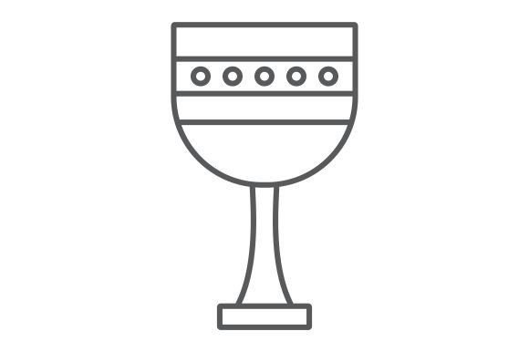Chalice Thin Line Icon and Icons