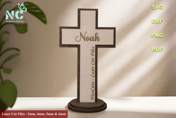 Christian Cross Stand - Laser Cut SVG
