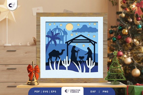 Christmas 3D Shadow Box Paper Cut