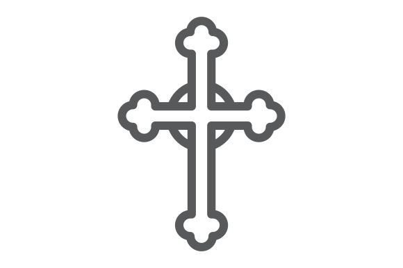 Cross Line Icon and Icons for Modern Design