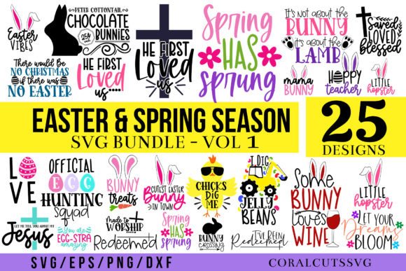 Easter Spring Season SVG Design Bundle