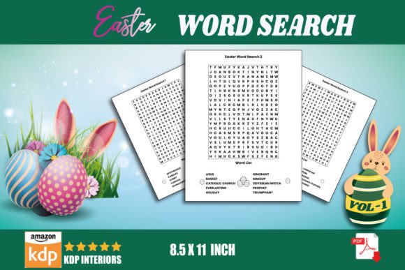 Easter Word Search for KDP Vol-1 & Kdp Keywords