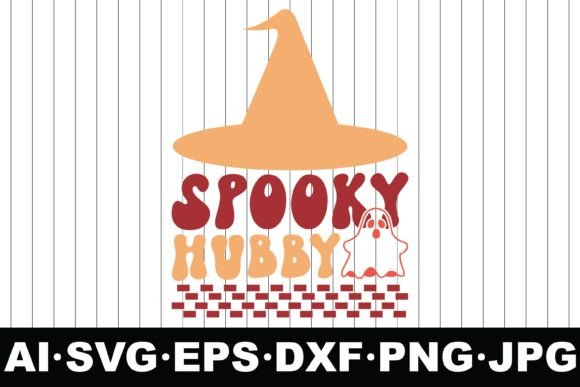 Spooky Hubby Halloween Groovy Svg Design & Crafts