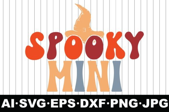 Spooky Mini Halloween Groovy Svg Design & Crafts